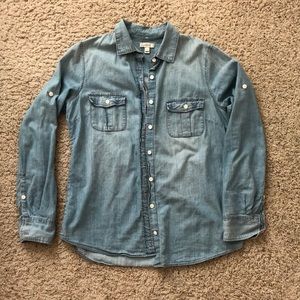 J.crew denim button down shirt